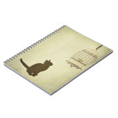 Carnet Chat et cage à oiseaux (Côté gauche)