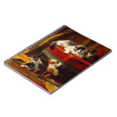 Carnet Chat et chatons jouant avec une chaise (Côté gauche)