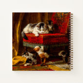 Carnet Chat et chatons Jouer avec chaise (Dos)