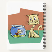 Carnet Chat et cuvette de poisson (Dos)