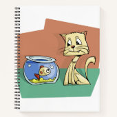 Carnet Chat et cuvette de poisson (Devant)