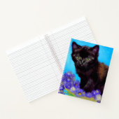 Carnet Chat et fleurs de Van Gogh (Intérieur)