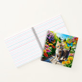 Carnet Chat et papillons (Intérieur)