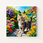 Carnet Chat et papillons (Dos)