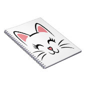 Carnet Chat Face Whiskers Imprimer L'Amour Halloween (Côté Droit)