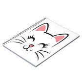 Carnet Chat Face Whiskers Imprimer L'Amour Halloween (Côté gauche)
