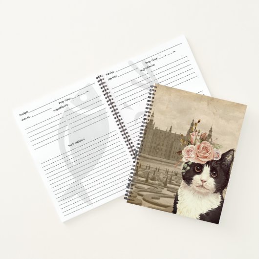 Carnet Chat fantaisie et recette du château (Intérieur)