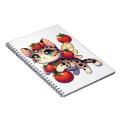 Carnet Chat fée mignonne avec tomates (Côté Droit)