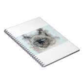 Carnet Chat Feline Kitten Tête d'animal de compagnie Sag  (Côté Droit)