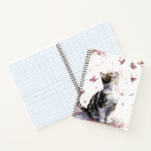 Carnet Chat Fleur de Cerisier et Papillons (10) (Intérieur)