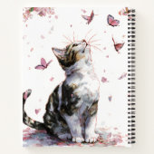 Carnet Chat Fleur de Cerisier et Papillons (10) (Dos)
