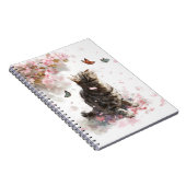 Carnet Chat Fleur de Cerisier et Papillons (11) (Côté Droit)