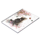 Carnet Chat Fleur de Cerisier et Papillons (11) (Côté gauche)