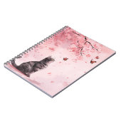 Carnet Chat Fleur de Cerisier et Papillons (12) (Côté gauche)