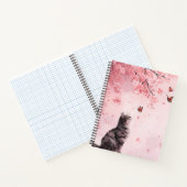 Carnet Chat Fleur de Cerisier et Papillons (12) (Intérieur)