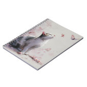 Carnet Chat Fleur de Cerisier et Papillons (13) (Côté gauche)