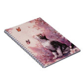 Carnet Chat Fleur de Cerisier et Papillons (2) (Côté Droit)