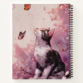 Carnet Chat Fleur de Cerisier et Papillons (2) (Dos)