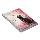 Carnet Chat Fleur de Cerisier et Papillons (3) (Côté Droit)