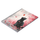 Carnet Chat Fleur de Cerisier et Papillons (3) (Côté gauche)