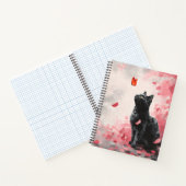 Carnet Chat Fleur de Cerisier et Papillons (3) (Intérieur)