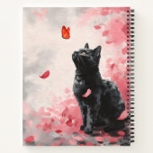Carnet Chat Fleur de Cerisier et Papillons (3) (Dos)