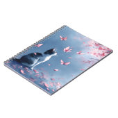 Carnet Chat Fleur de Cerisier et Papillons (4) (Côté gauche)