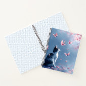 Carnet Chat Fleur de Cerisier et Papillons (4) (Intérieur)
