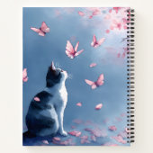 Carnet Chat Fleur de Cerisier et Papillons (4) (Dos)