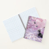 Carnet Chat Fleur de Cerisier et Papillons (5) (Intérieur)