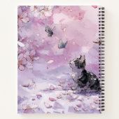 Carnet Chat Fleur de Cerisier et Papillons (5) (Dos)