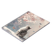 Carnet Chat Fleur de Cerisier et Papillons (6) (Côté gauche)