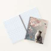 Carnet Chat Fleur de Cerisier et Papillons (6) (Intérieur)