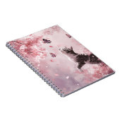 Carnet Chat Fleur de Cerisier et Papillons (7) (Côté Droit)