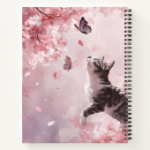 Carnet Chat Fleur de Cerisier et Papillons (7) (Dos)