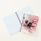 Carnet Chat Fleur de Cerisier et Papillons (8) (Intérieur)