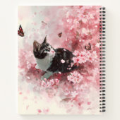 Carnet Chat Fleur de Cerisier et Papillons (8) (Dos)
