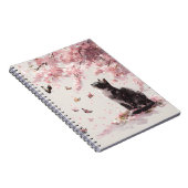 Carnet Chat Fleur de Cerisier et Papillons (9) (Côté Droit)