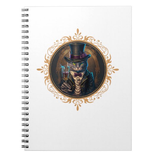 Carnet Chat Gangsters de Chat Classy Mood Rétro Chat Dans (Devant)