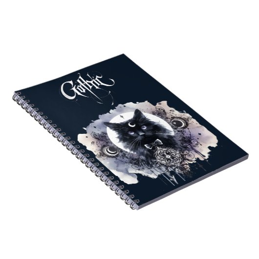 Carnet Chat gothique (Côté Droit)
