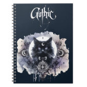 Carnet Chat gothique (Devant)