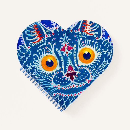 Carnet Chat gothique bleu (Devant)