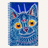 Carnet Chat gothique bleu (Recto)