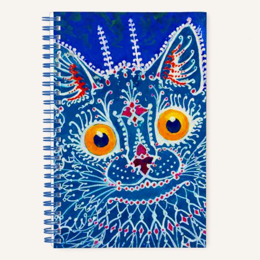 Carnet Chat gothique bleu (Recto)