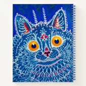 Carnet Chat gothique bleu (Dos)