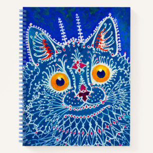 Carnet Chat gothique bleu