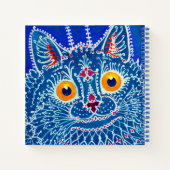 Carnet Chat gothique bleu (Dos)