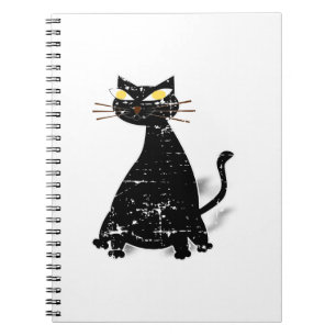 Carnet Chat gras noir désossé
