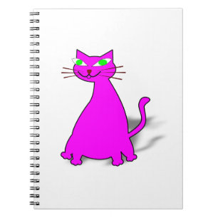Carnet Chat gras rose