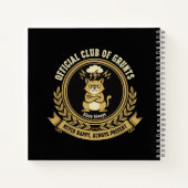 Carnet Chat grincheux | Club officiel des Grunts Sarcas (Dos)